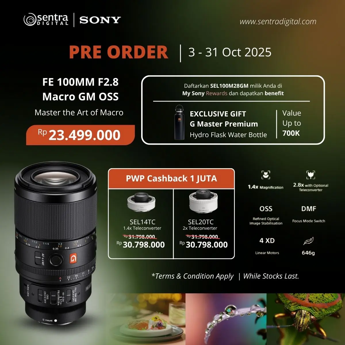 pre order lensa sony