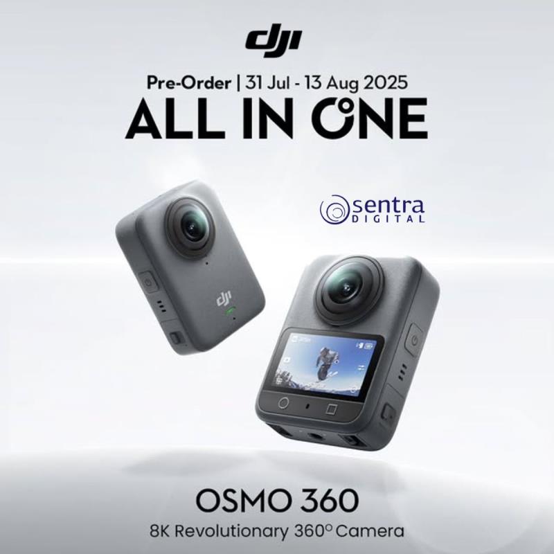 Pre-Order Osmo 360 Inovasi Kamera 360 dari DJI Kini Hadir di Sentra Digital