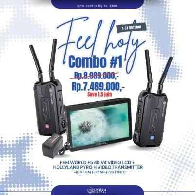 Promo Spesial Oktober Feelworld Hollyland Combo dari Sentra Digital