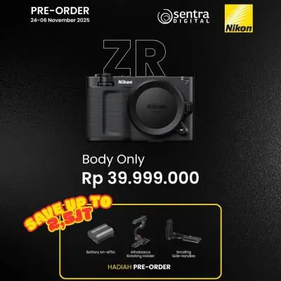 Pre-Order Nikon ZR di Sentra Digital, Dapatkan Harga Spesial dan Bonus Eksklusif