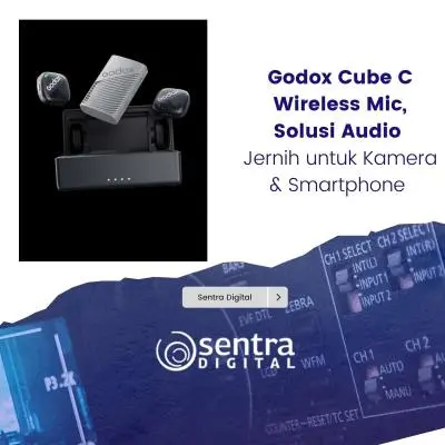 Godox Cube C Wireless Mic, Solusi Audio Jernih untuk Kamera & Smartphone