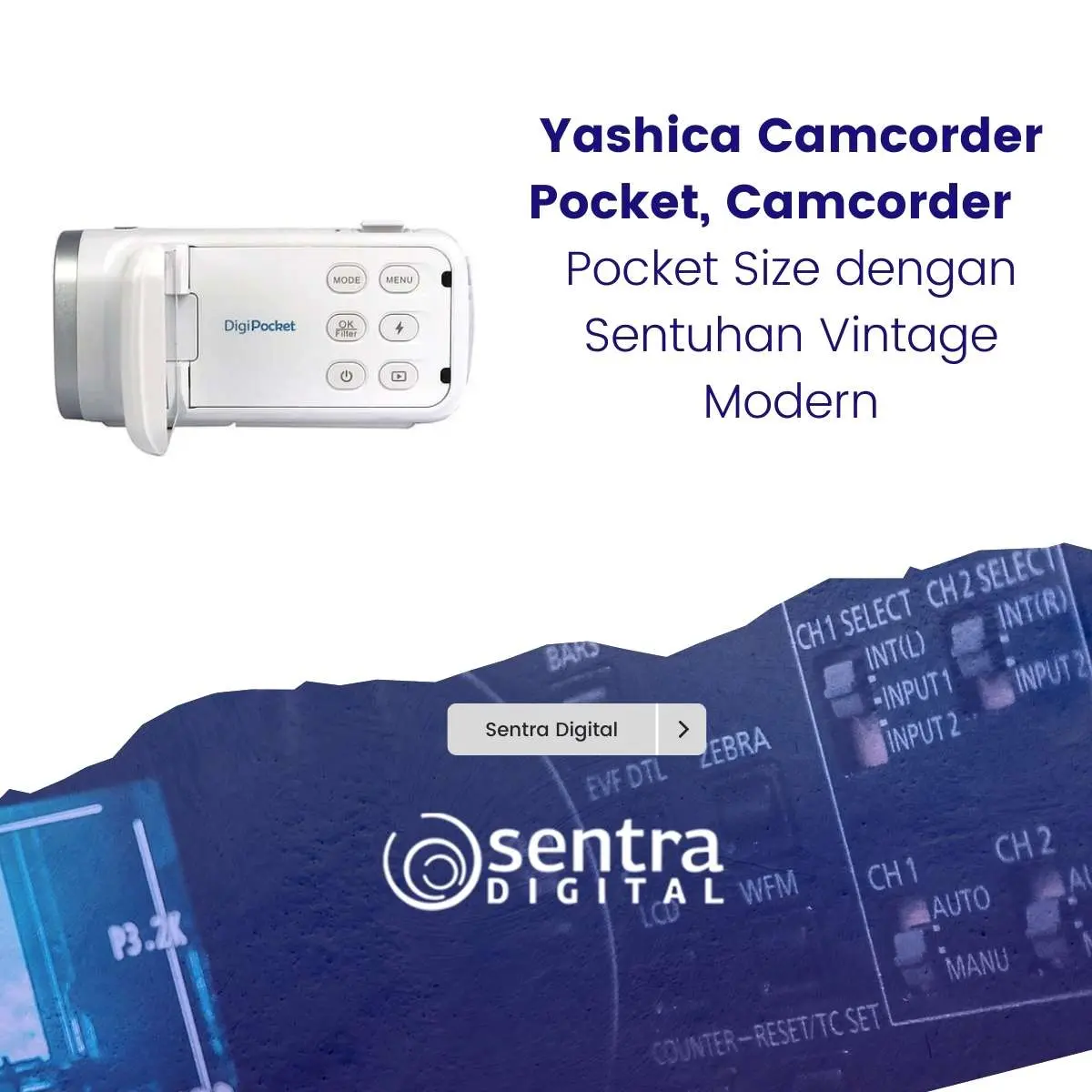Yashica Camcorder Pocket, Camcorder Pocket Size dengan Sentuhan Vintage Modern