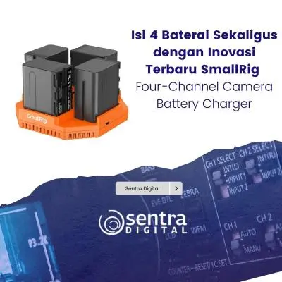 Isi 4 Baterai Sekaligus dengan Inovasi Terbaru SmallRig Four-Channel Camera Battery Charger