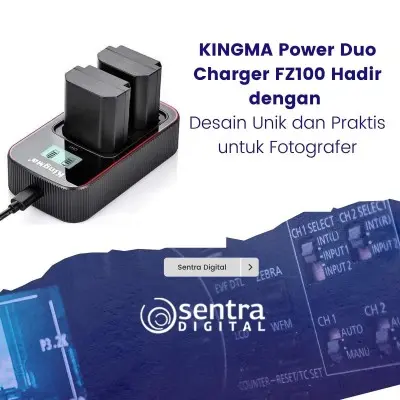 KINGMA Power Duo Charger FZ100 Hadir dengan Desain Unik dan Praktis untuk Fotografer
