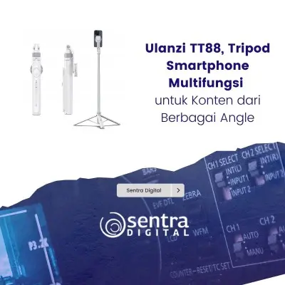Ulanzi TT88, Tripod Smartphone Multifungsi untuk Konten dari Berbagai Angle