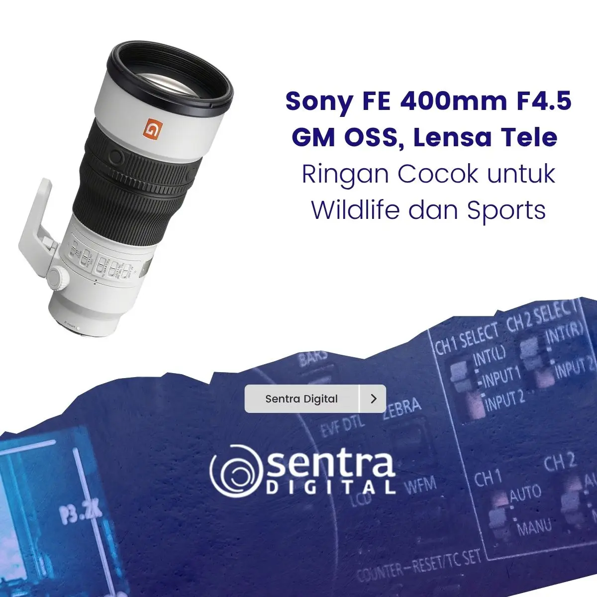 Sony FE 400mm F4.5 GM OSS, Lensa Tele Ringan Cocok untuk Wildlife dan Sports
