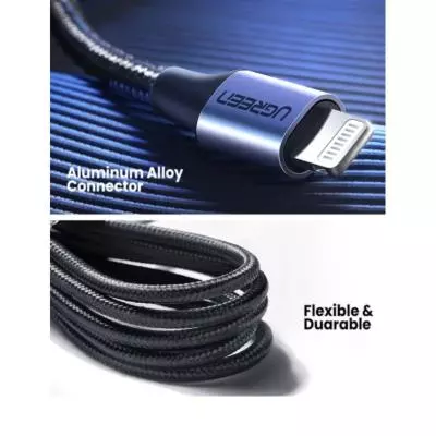 3. Ugreen Nylon Braided Lightning Cable