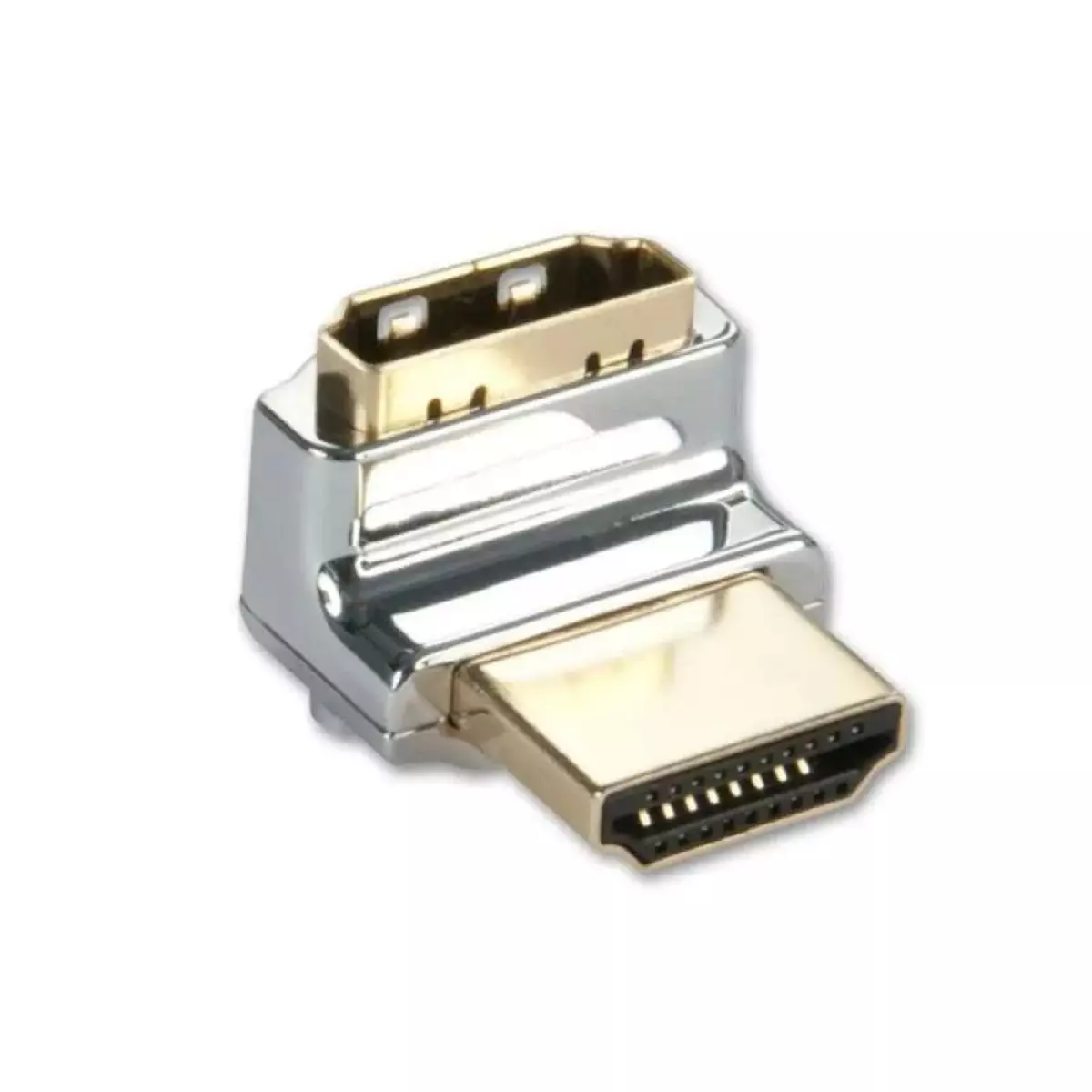 Apa itu Lindy Cromo HDMI A/M ke A/F RA Adapter?