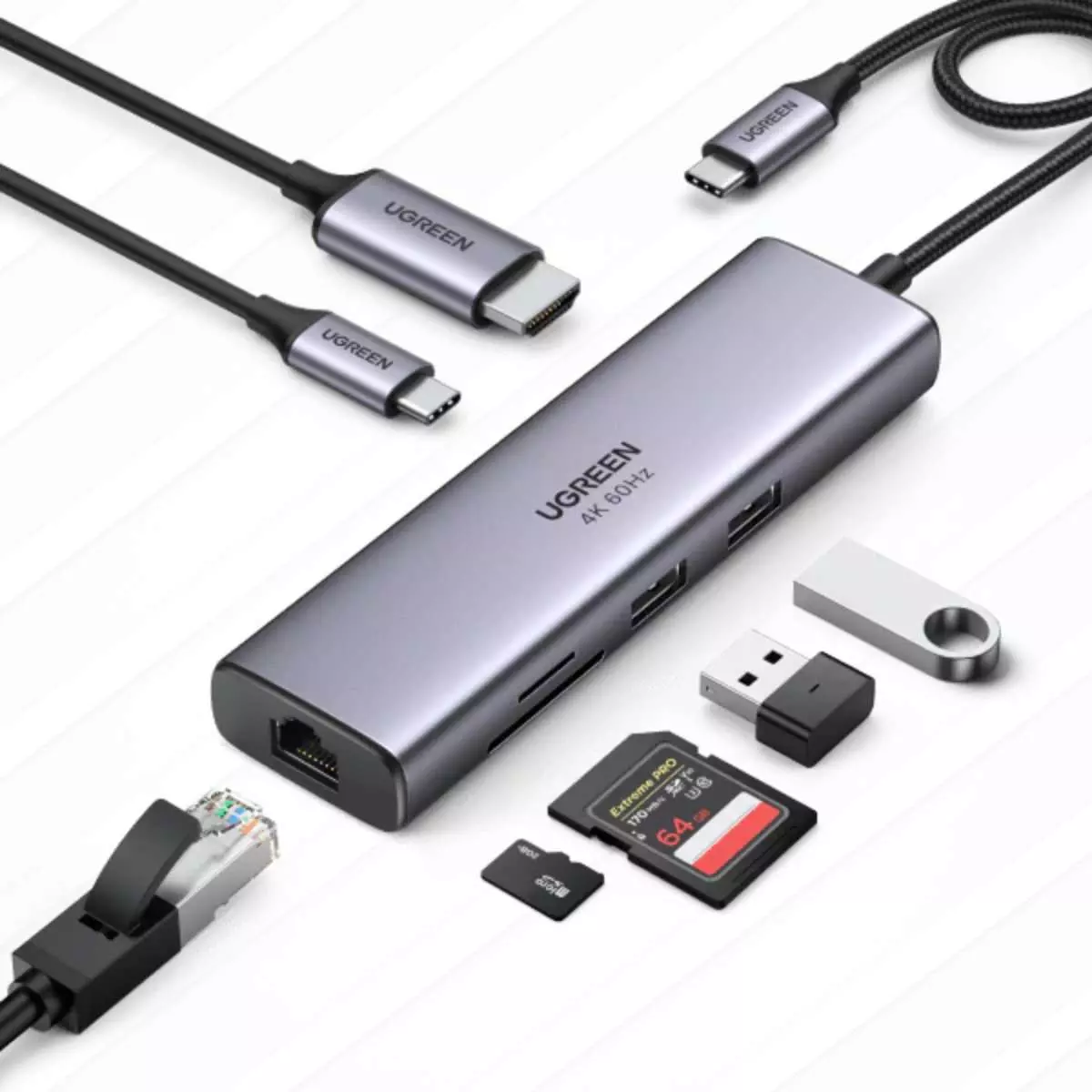 Ugreen USB C Hub 7 in 1: Port Multifungsi yang Kompatibel untuk Segala Perangkat