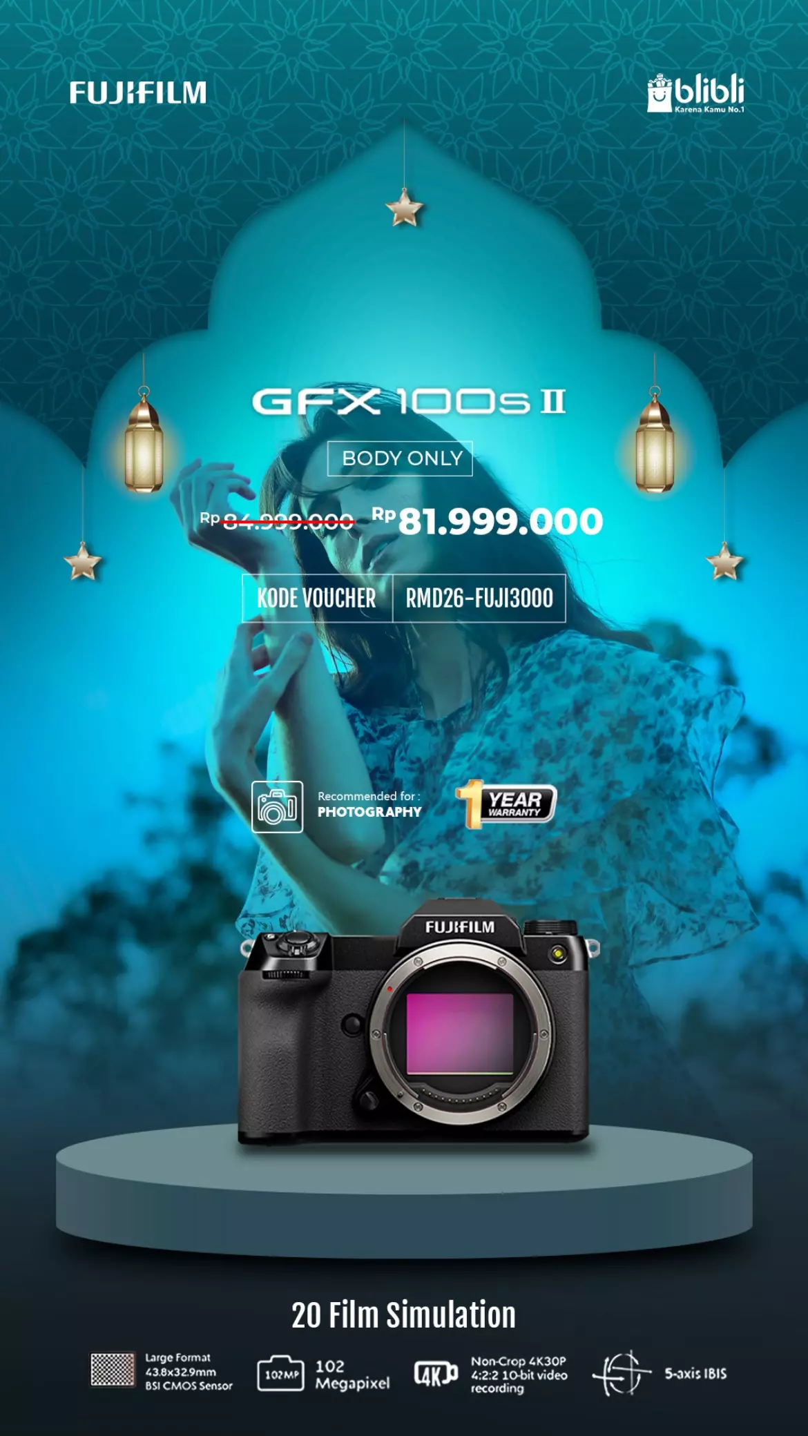 Gfx 100S Ii Body Only