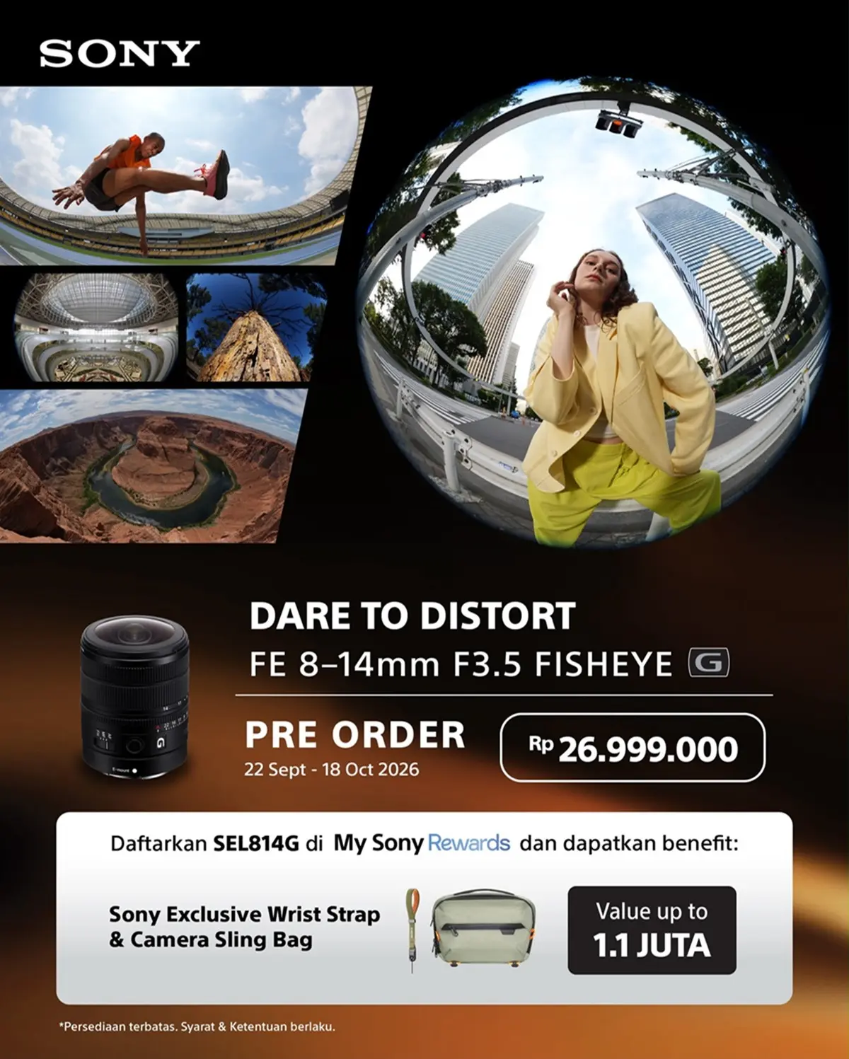 Mengenal Sony FE 8-14mm F3.5 Fisheye G Lens