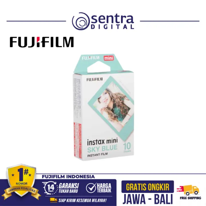 Fujifilm Instax Mini Film Refill Single Sky Blue Frame