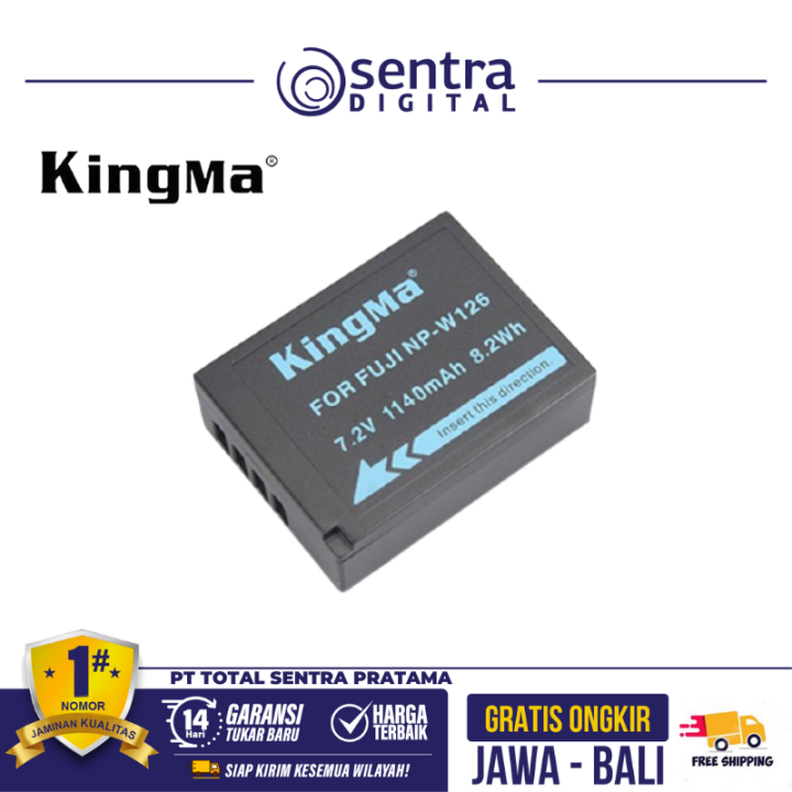 Kingma Battery for Fujifilm NP-W126 1140mAh