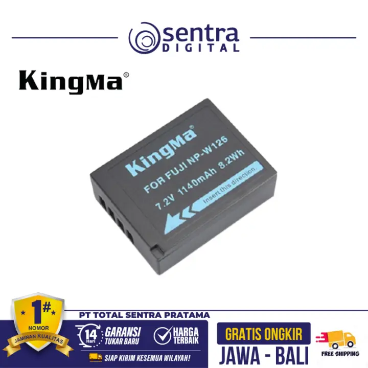 Kingma Battery for Fujifilm NP-W126 1140mAh