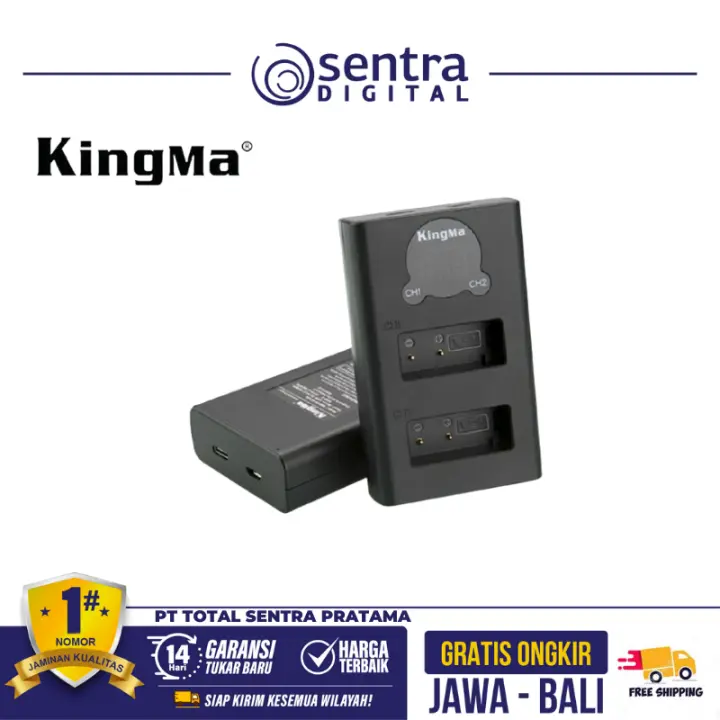 Kingma LCD Dual Charger for Canon LP-E10