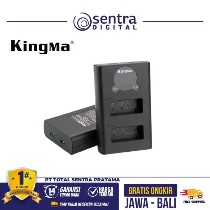 Kingma LCD Dual Charger for Canon LP-E17