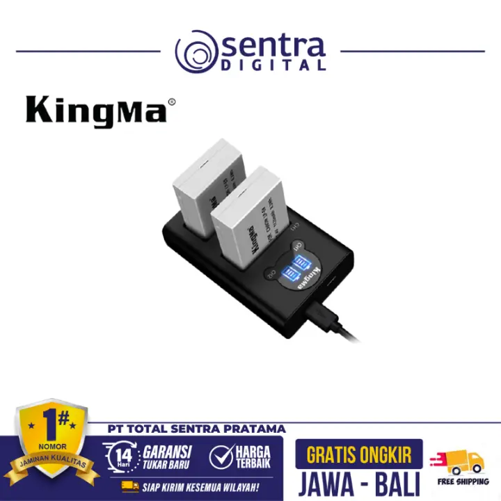 Kingma LCD Dual Charger for Canon LP-E8