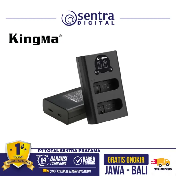 Kingma LCD Dual Charger for Nikon EN-EL14