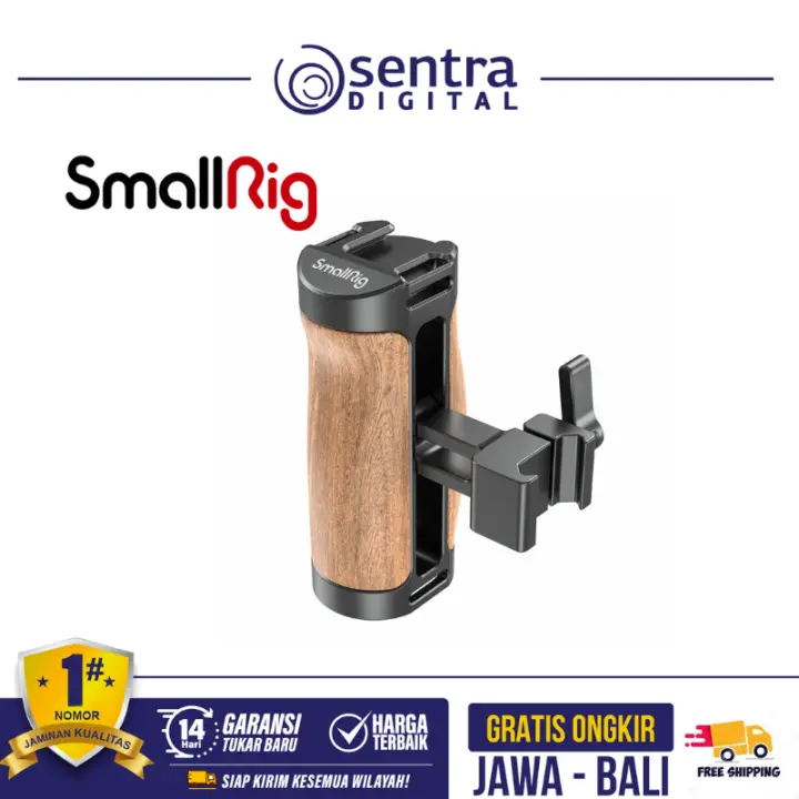 SmallRig Wooden NATO Side Handle (with Quick Release NATO Rail) - 2978