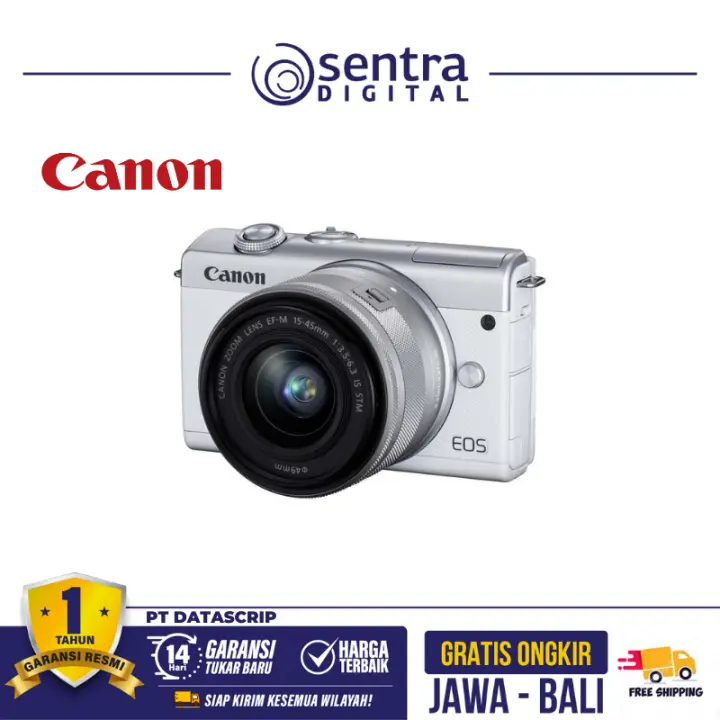 Canon M200 EOS Kit EF-M 15-45mm F/3.5-6.3 IS STM White