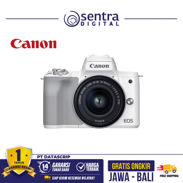 Canon M50 Mark II EOS EF-M 15-45mm IS STM White