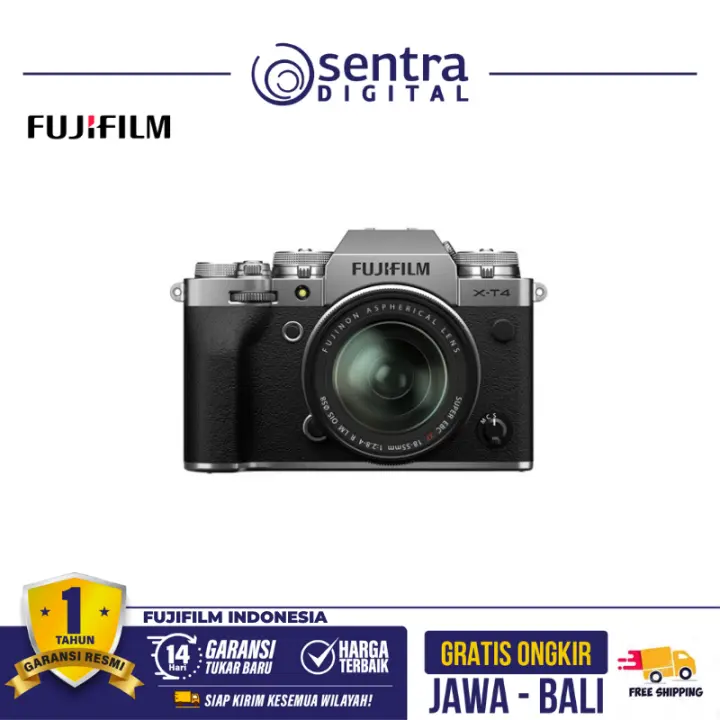 Fujifilm X-T4 Silver Kit XF 18-55mm f/2.8-4 R LM OIS Lens