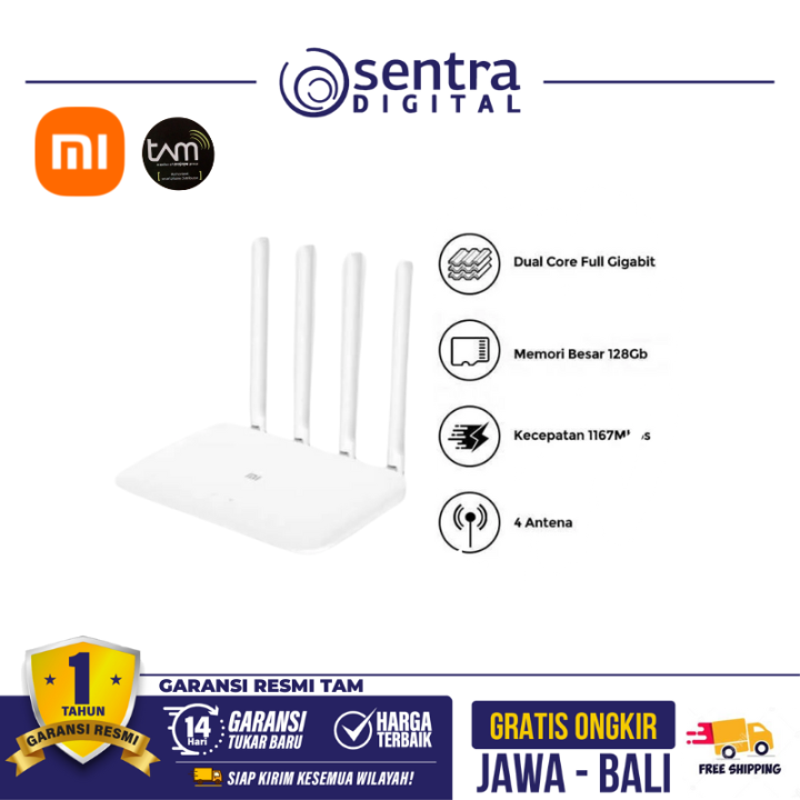 Xiaomi Mi Wifi Router 4A Giga Version Gigabit Version Garansi Resmi