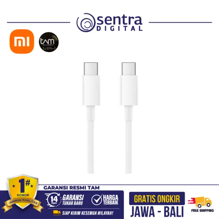 Xiaomi Mi USB Type C to Type C 5A - Kabel Data 150cm Garansi Resmi