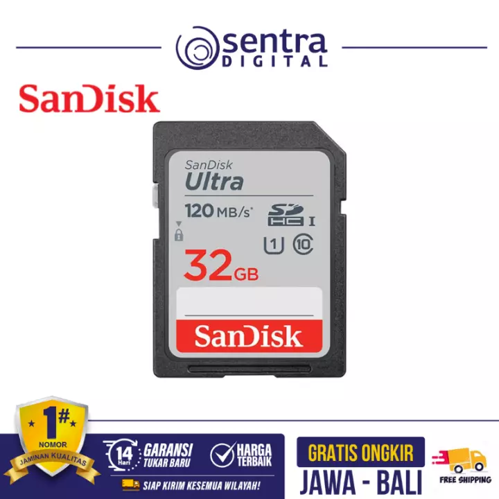 Sandisk 32GB Ultra SDHC CL 10 120MB/s