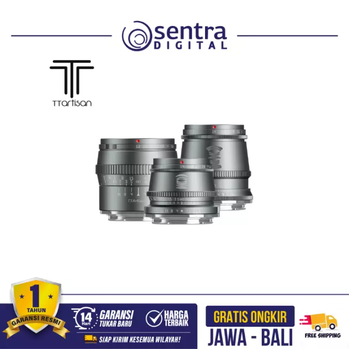TTArtisan 17mm-35mm-50mm Titanium Lens Set Fujifilm