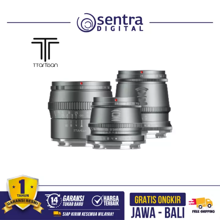 TTArtisan 17mm-35mm-50mm Titanium Lens Set Sony