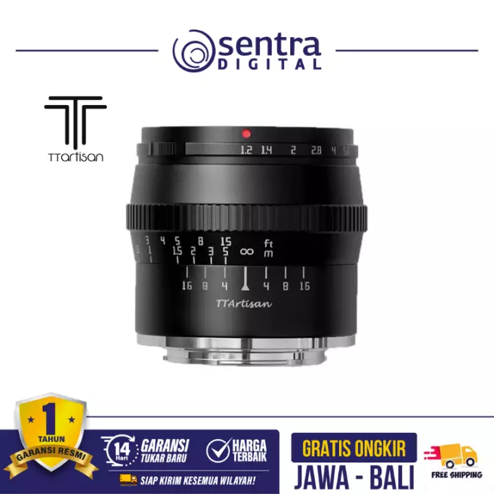 TTArtisan 50mm F/1.2 for Fujifilm FX Black