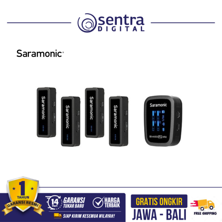 Saramonic Blink 500 Pro B8 Four-Channel Wireless Microphone Kamera HP