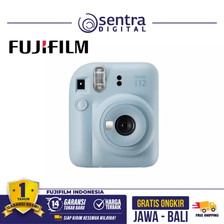 Fujifilm Instax Mini 12 Instan Film Camera Pastel Blue