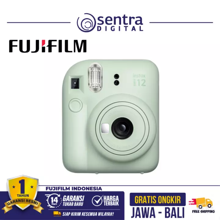 Fujifilm Instax Mini 12 Instan Film Camera Mint Green