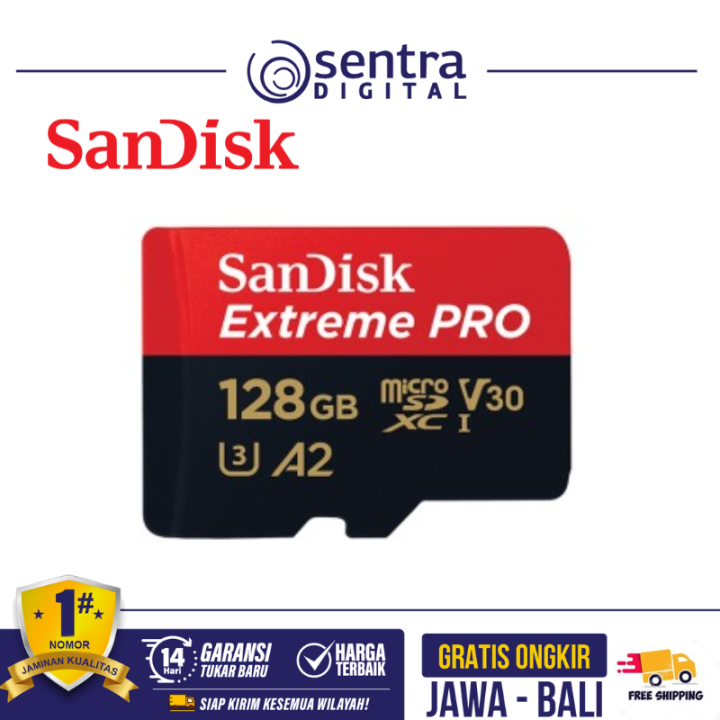 Sandisk Extreme Pro Micro SDXC 128GB UHS-I 4K 200MB/s with Adapter