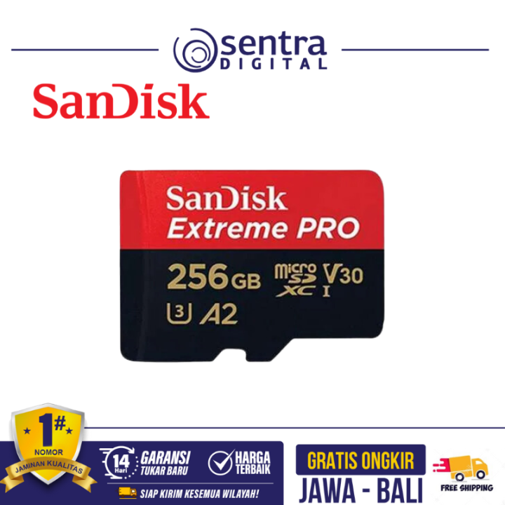 Sandisk Extreme Pro Micro SDXC UHS-I 4K 256GB 200MB/s with Adapter