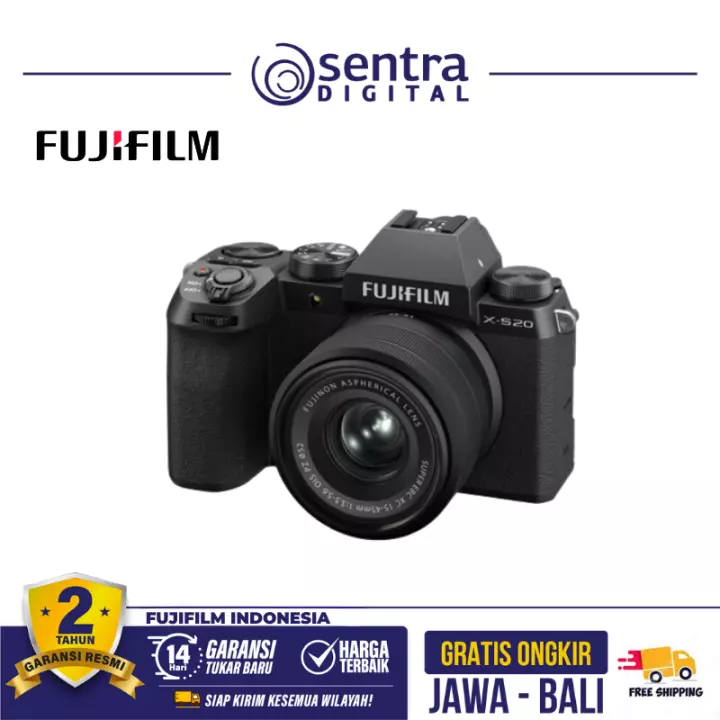 Fujifilm X-S20 Mirrorless Camera with XC 15-45mm Lens