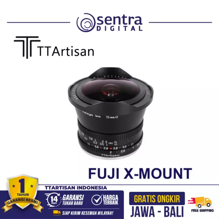 TTArtisan 7.5mm F/2.0 for Fujifilm X-Mount Black