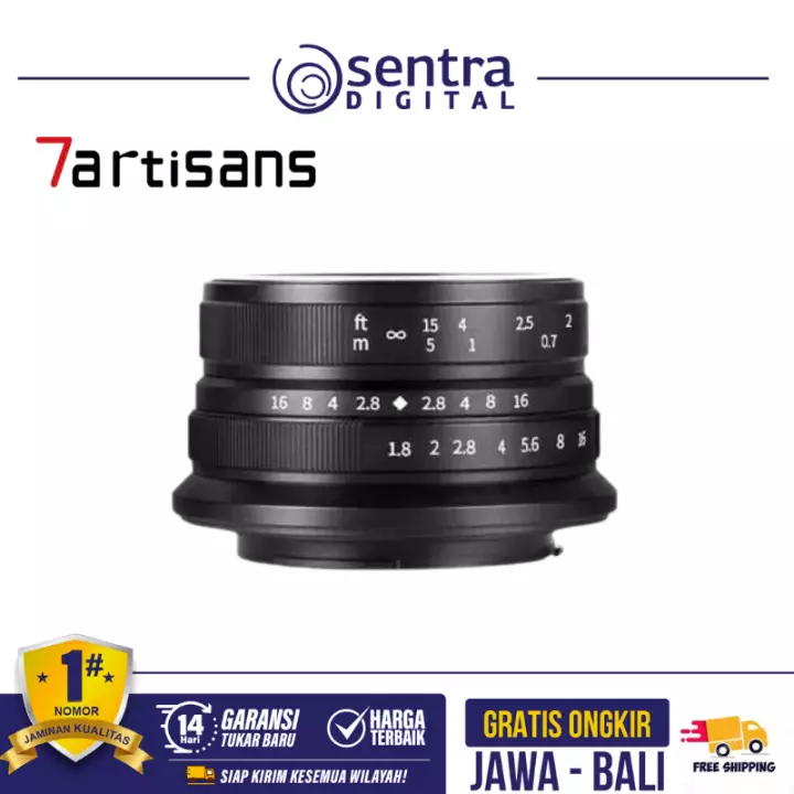 7 Artisans 25mm F/1.8 for Fuji-X Black