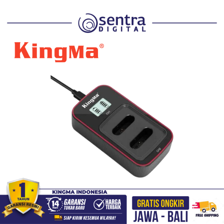 Kingma LCD Dual Charger for Sony NP-BX1 (BM058-BX1)