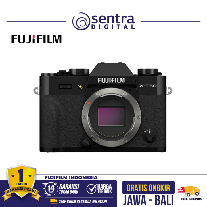 Fujifilm X-T30 II Body Only Black with MIC-ST1 Microphone Shotgun