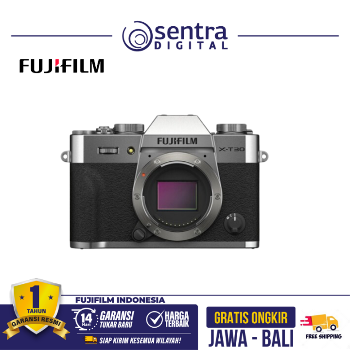 Fujifilm X-T30 II Body Only Silver with MIC-ST1 Microphone Shotgun