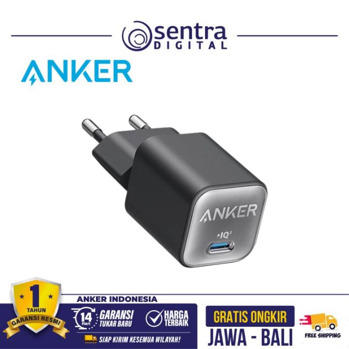 Wall Charger Anker 511 USB Type C Super Fast Charging Adaptor Nano III 30W - A2147 Black