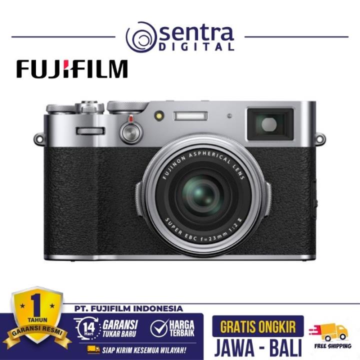 Fujifilm X100V Digital Camera Package ( Battery & Lens Hood ) Silver