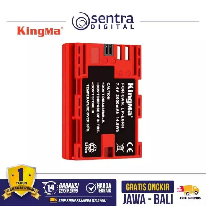 Kingma Battery for Canon LP-E6NH 2000mAh