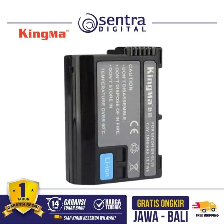 Kingma Battery for Nikon EN-EL15 1960mAh