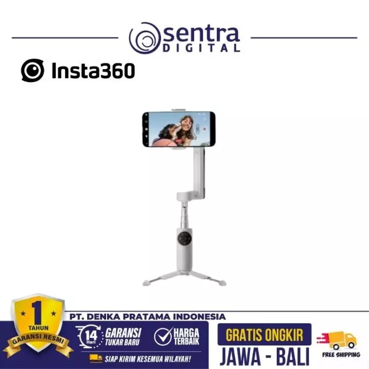 Insta360 Flow AI Tracking Gimbal Stabilizer for Smartphone Grey