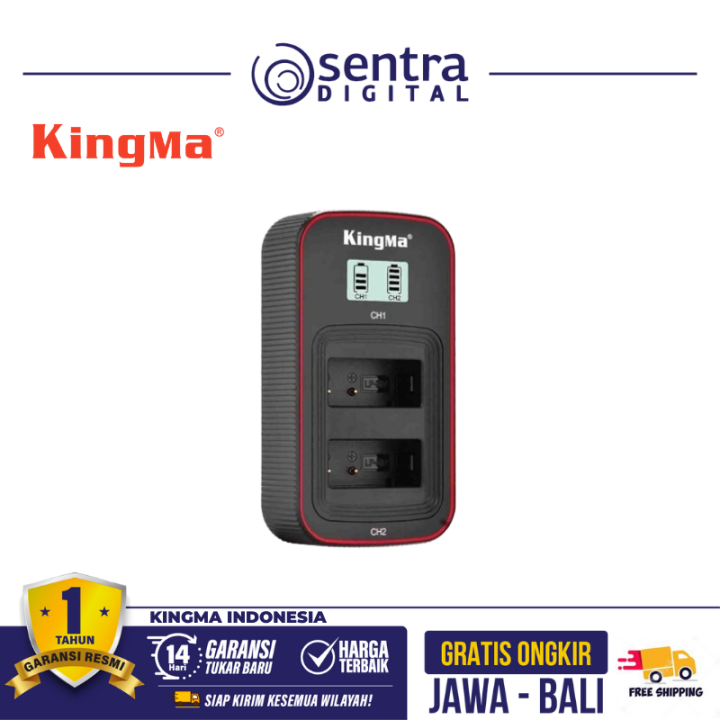 Kingma LCD Dual Charger for Canon LP-E17 (BM058-LPE17)