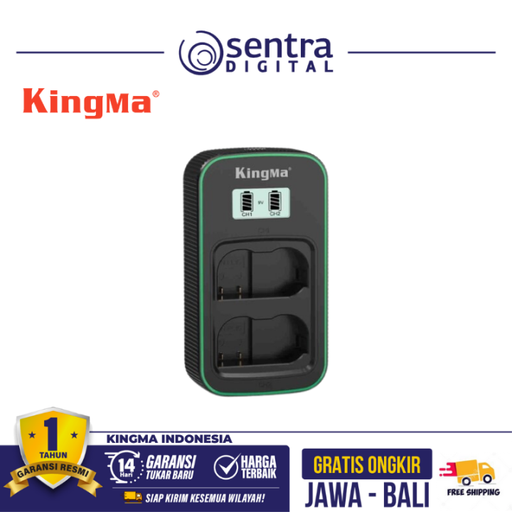 Kingma PD3.0 9V/2A Dual LCD Battery Charger for Nikon EN-EL15 (BM058Q-ENEL15)